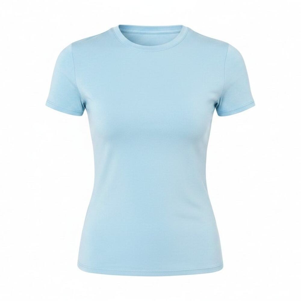 Edited by Remi Bader Baby Tee Size L Light Blue